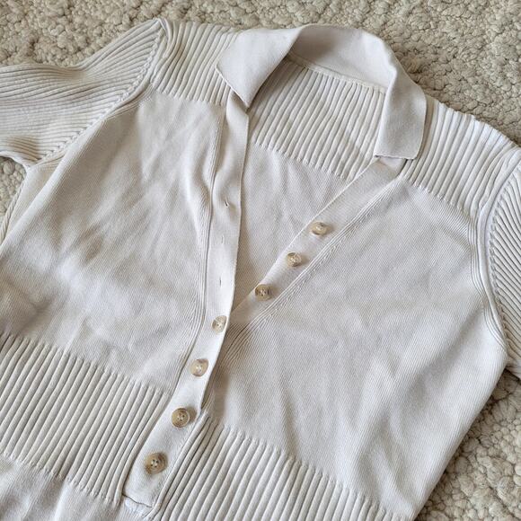 Authentic Jacquemus Cream Button-Up Blouse - Picture 3 of 11